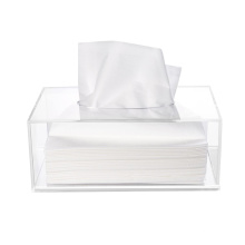 OLEG factory price customized rectangle clear plastic acrylic tissue box